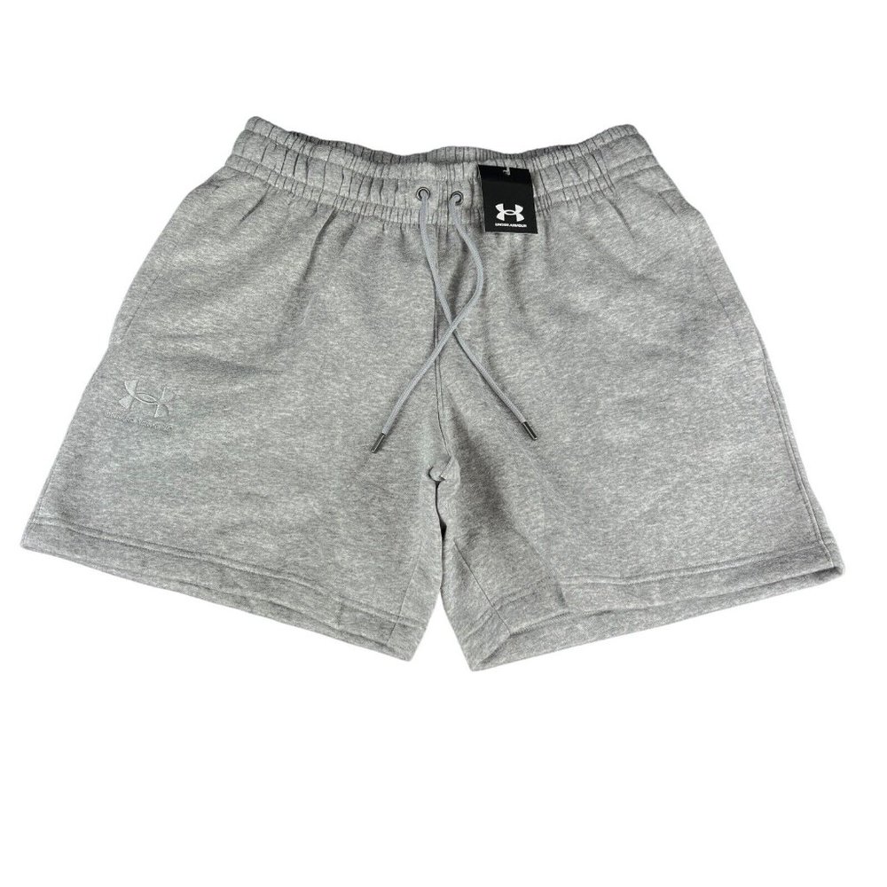 Under Armour Playback Mod Gray Essential Fleece Shorts Men's Sizes S - XXL